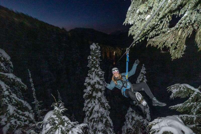 Whistler: 2-Hour Evening Zip Line Adventure - An evening course built around forest, lights, and motion