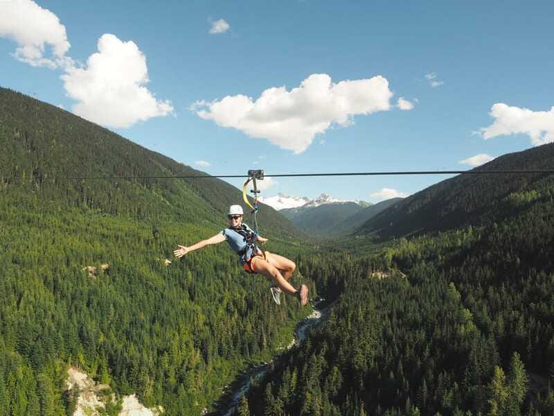 Whistler: The Longest Zipline in North America - Landing near Whistler’s mid-mountain area