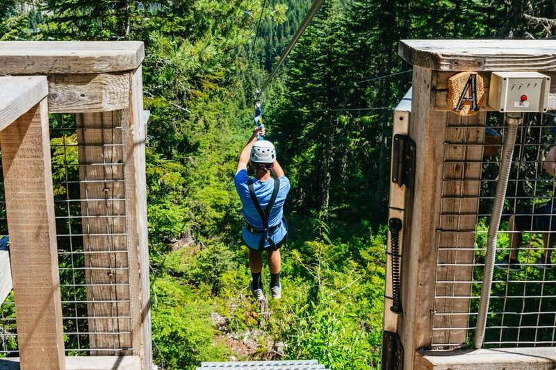 Whistler: Ziplining Experience - Four treetop bridges keep the pace varied