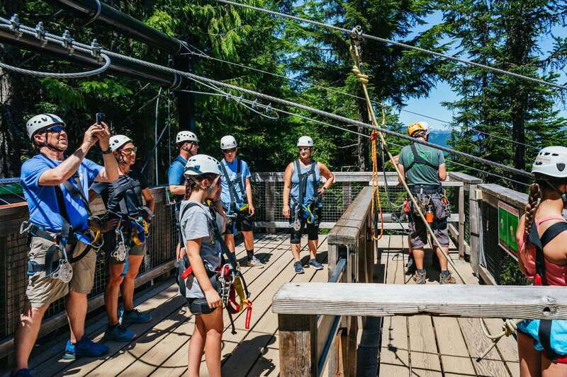 Whistler: Ziplining Experience - Riding the gondola up Whistler Mountain