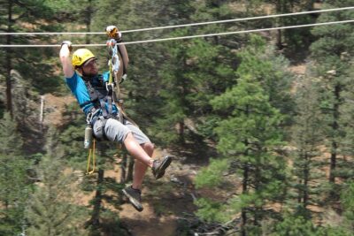 Woods Course Zipline Tour in Seven Falls