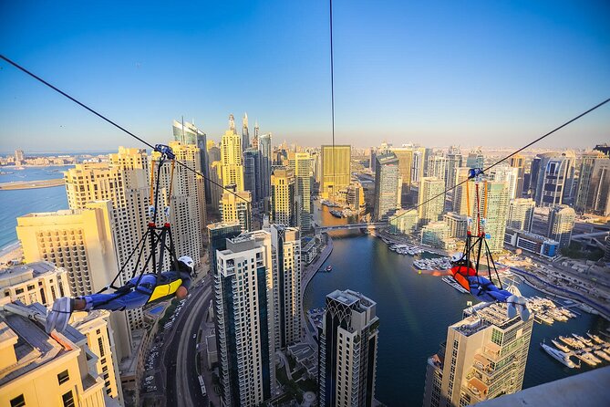XLine Dubai Marina Zipline Ride with Transfers Options - Photos, videos, and the best way to remember it