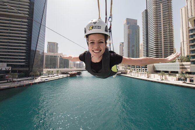 XLine Dubai Solo Urban Zipline in Dubai Marina - Photos, video, and the value of the ticket