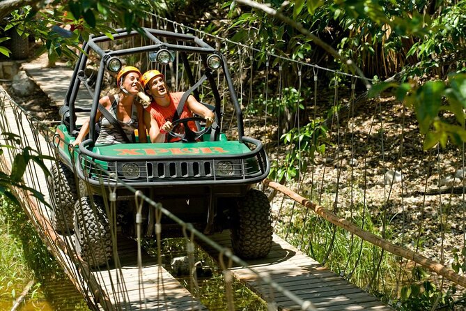 Xplor Tour with Rafting & Ziplining - The zipline circuit at 45 metres