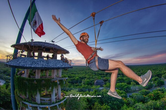 Xplor zip line park with transportation - The 10-kilometer ATV portion adds mud and movement