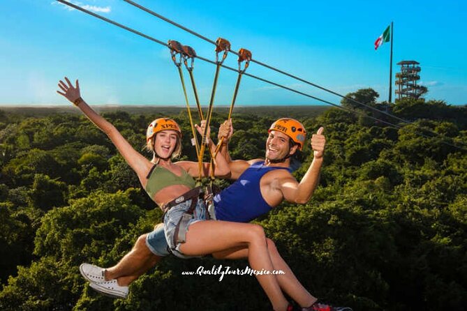 Xplor zip line park with transportation - The zip line circuits bring the early rush