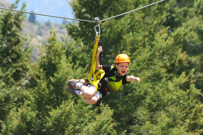 Yellowstone Zipline EcoTour at the Ranch - Flying above Stermitz Ranch near Gardiner