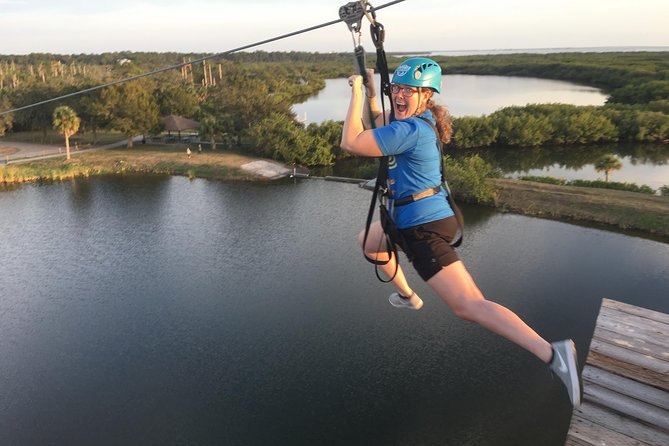 Zip Line Adventure over Tampa Bay - The aerial obstacles add the real challenge