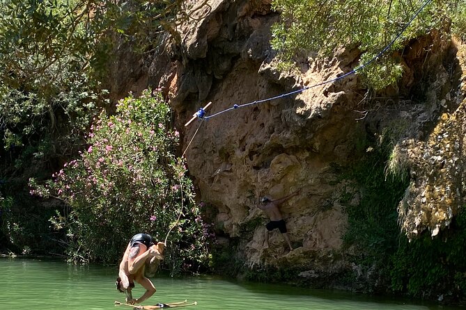 Zip Line - Back in Time Spain to Portugal Tour - Sanlúcar de Guadiana and the zip line over the river