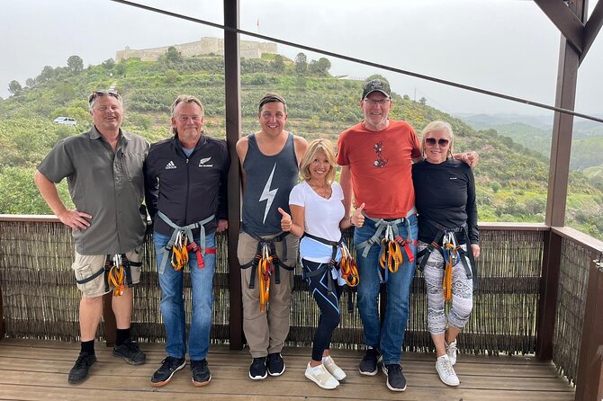 Zip Line - Back in Time Spain to Portugal Tour - The boat problem and how it affects the day