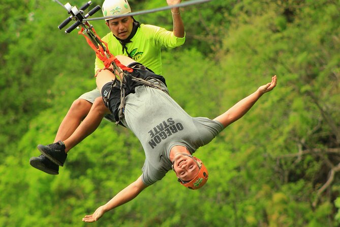Zip Line for Cruise Ship Passengers, Puerto Vallarta Jungle Adventure - The walking between lines is part of the workout