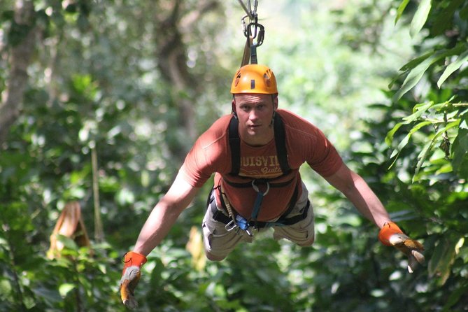 Zip Line - Half Day Adventure - Twelve rainforest lines, not just one quick ride