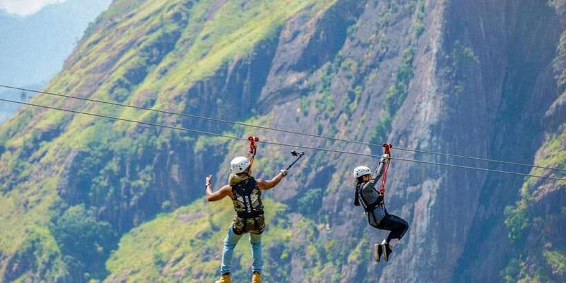 Zip Lining in Ella - A fast ride above Ella’s green hills