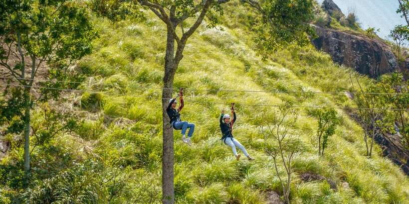 Zip Lining in Ella - The view is better than the stopwatch
