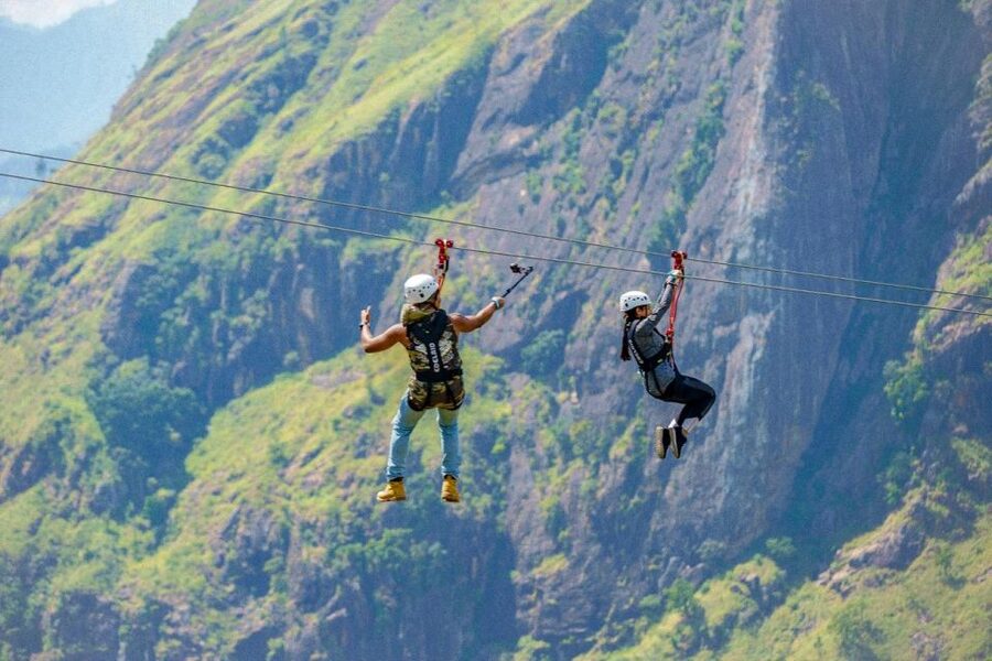 Zip Lining in Ella - Cameras, lockers, and the return to the start