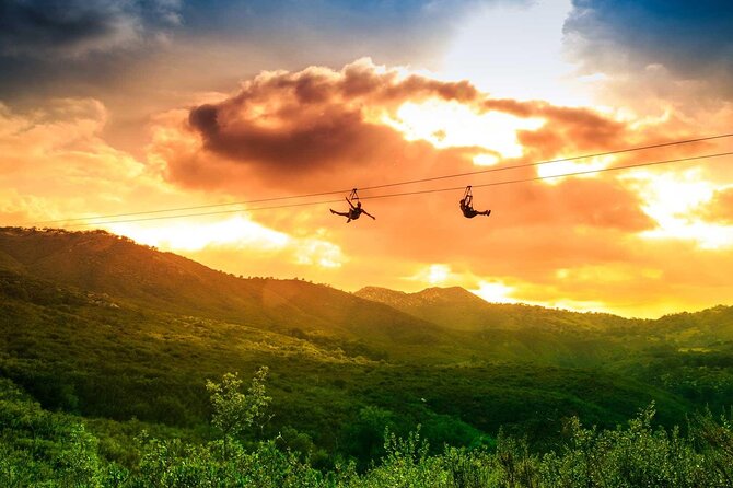 Zip Zoom Ziplines at La Jolla Indian Adventure Park - The crew makes the first ride easier