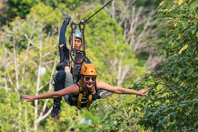 Zipline 18 Platforms and ATV Adventure Tour From Phuket - The ATV ride and the track to Big Buddha