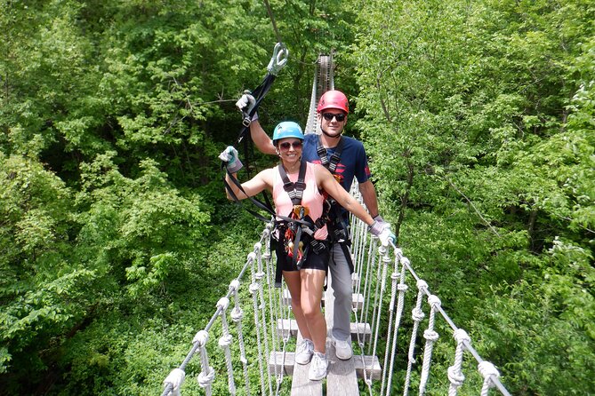 Zipline Adventure in Galena, Illinois - Choosing the Free-Fall Jump or the Rappel