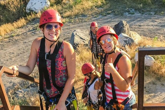 Zipline Adventure in the Snake River Canyon - Perrine Bridge from above
