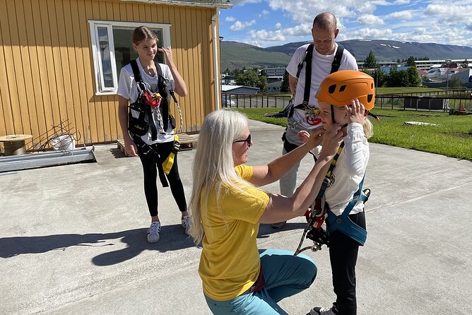 Zipline Adventure Through Glerárgil River Canyon in Akureyri Town - Crossing the river on five different lines
