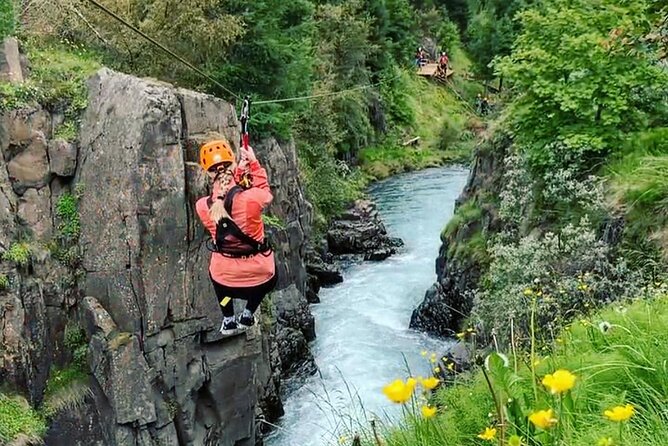 Zipline Adventure Through Glerárgil River Canyon in Akureyri Town - What the guides add between rides