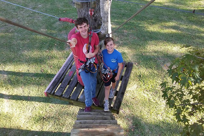 Zipline Adventure through Tuscawilla Park - Course 2: Thirty Obstacles and Three 500-Foot Ziplines