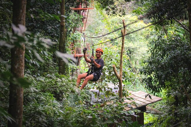 Zipline & Coffee with Waterfall Views in Koh Samui - The last line and the best views