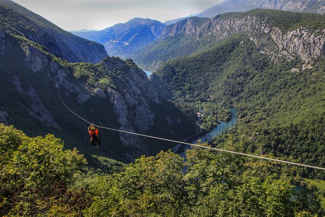 Zipline Croatia: Cetina Canyon Zipline Adventure from Omis - Flying Above the Cetina River Near Omiš