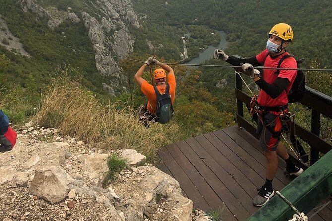 Zipline Croatia: Cetina Canyon Zipline Adventure from Omis - The Guides Make a Big Difference