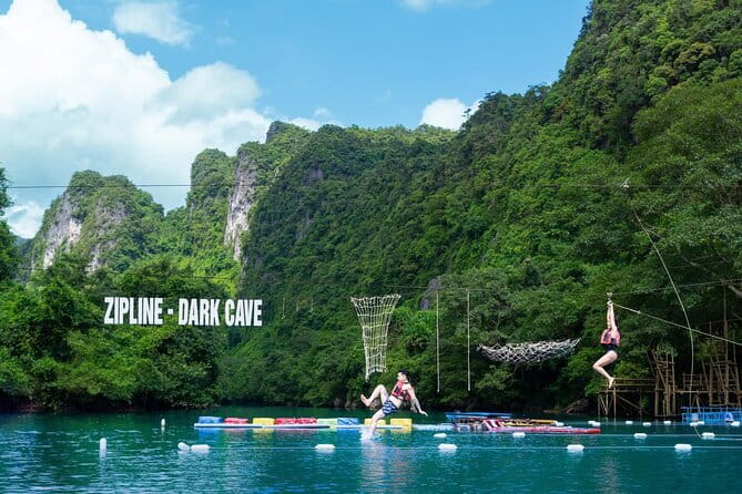 Zipline Dark cave & Paradise cave: Full-day Exploration - Starting from Dong Hoi at 7:15 AM
