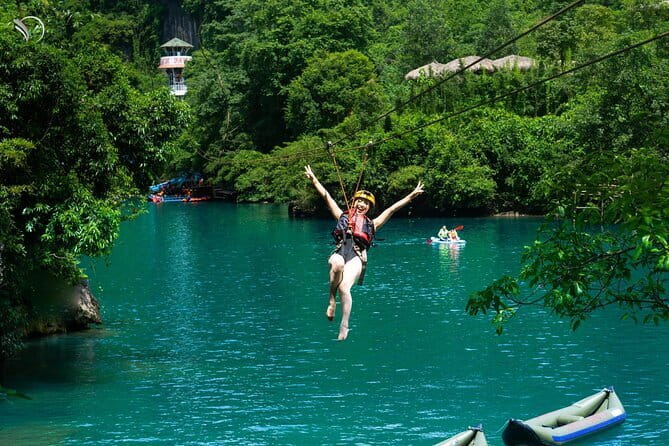 Zipline Dark cave & Paradise cave: Full-day Exploration - Dark Cave brings the physical action