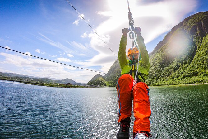 Zipline Experience in Mosjøen - Climbing Helgelandstrappa to the Launch Cabin