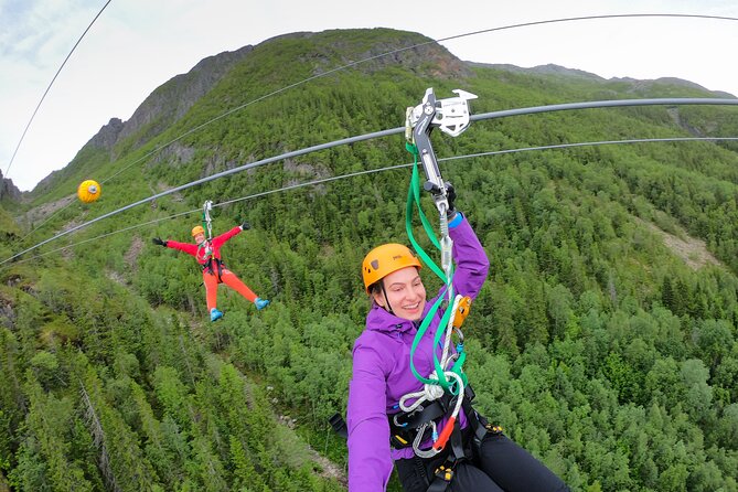Zipline Experience in Mosjøen - Flying Over the Vefsna River