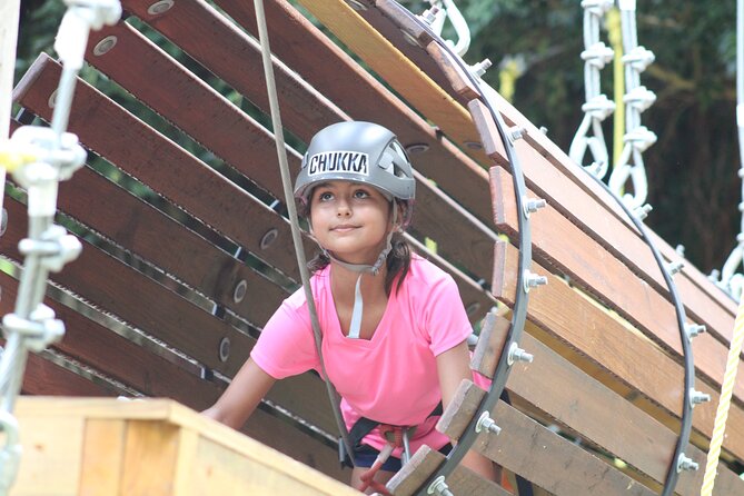 Zipline Experience & Obstacle Course at Harrison's Cave by Chukka - Getting ready for the Monkey Zipline