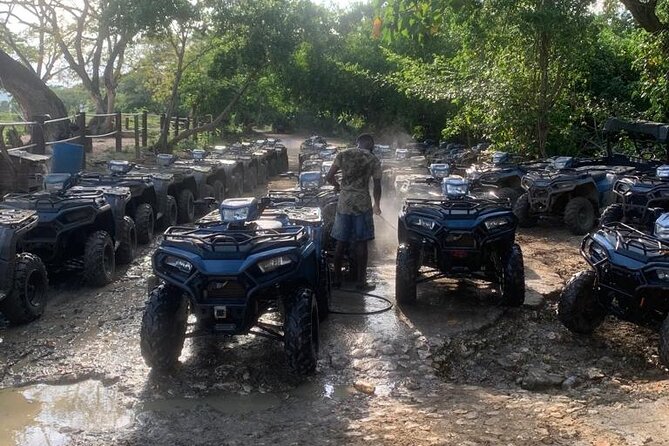 Zipline, Horseback Ride, ATV and Catamaran from Montego Bay - ATV riding through Jamaica’s countryside