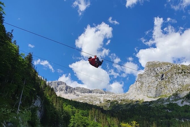 Zipline in Slovenia - Five long flights above the Soča Valley