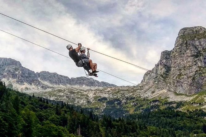 Zipline in Slovenia - The safety briefing and equipment setup