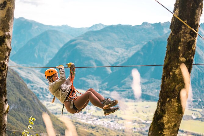 ZIPLINE Kanin Bovec - The 20-minute ride to Krnica