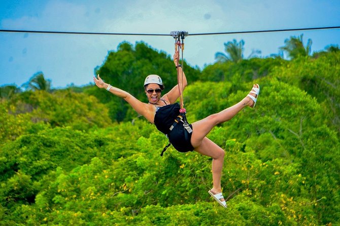 Zipline Mega Splash at Bavaro Adventure Park - Dominican lunch, drinks, and extra costs