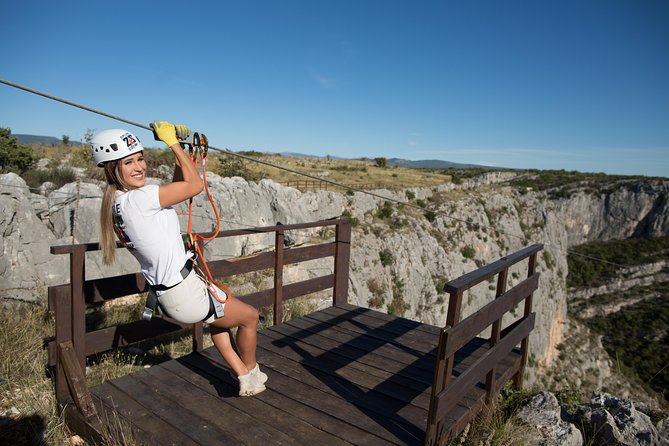 Zipline Šibenik - Čikola Canyon - Three Cables Above Čikola Canyon