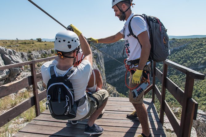 Zipline Šibenik - Riding alone, as a pair, or with a guide