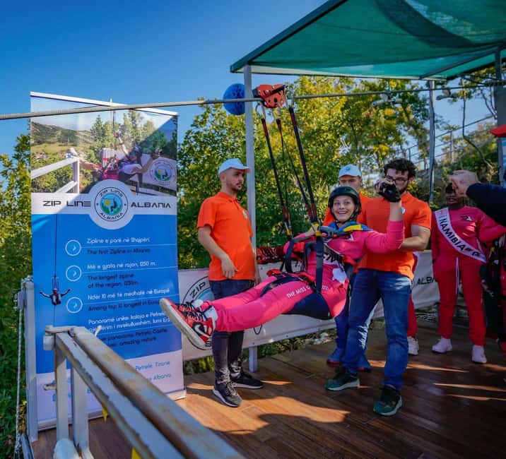 Zipline Tirana Adventure & Petrela Castle - With Transport - Key points at a glance