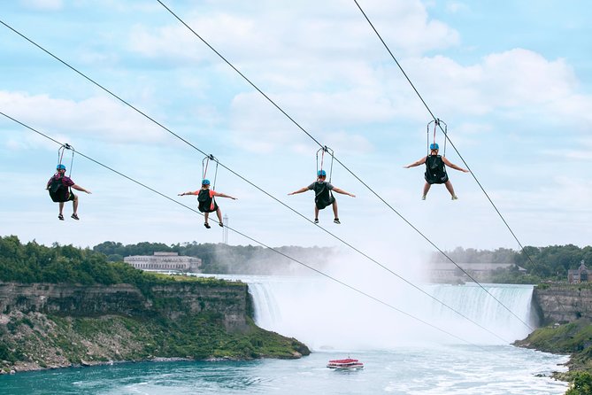 Zipline To The Falls in Niagara Falls, Canada - Getting geared up at WildPlay