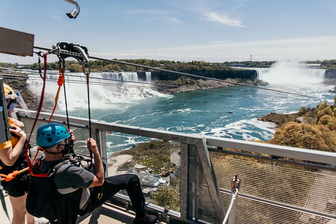 Zipline To The Falls in Niagara Falls, Canada - The 2,200-foot flight
