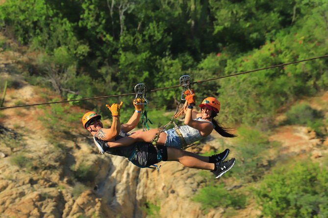 Ziplines Adventure – The Fastest & Best ones Crossing the Canyon - Flying over a Baja canyon on steel cables