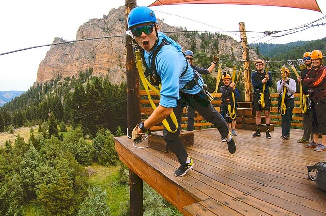 Ziplining across the Beautiful Gallatin River - How Much Climbing Should You Expect?