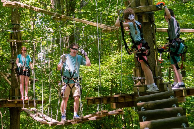 Ziplining and Climbing at The Adventure Park at Virginia Aquarium - The zip lines are exciting, but they are not the whole show
