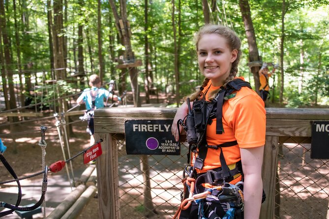 Ziplining and Climbing at The Adventure Park at Virginia Aquarium - A self-guided format works well for families and groups