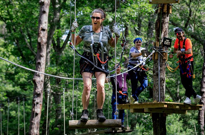 Ziplining and Climbing at The Adventure Park on Cape Cod - Who will enjoy this most