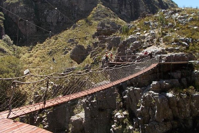 Ziplining Elgin - The sandstone ravine and double waterfall